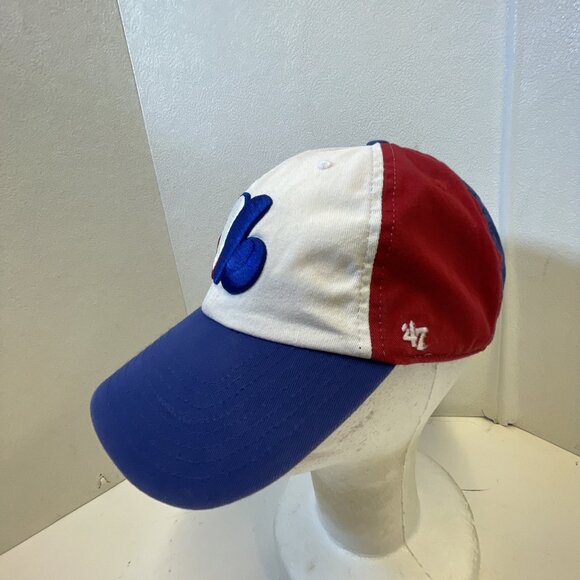 VINTAGE Montreal Expos '47 Brand Cooperstown Collection STRAPBACK Hat Cap OSFA - Picture 2 of 6